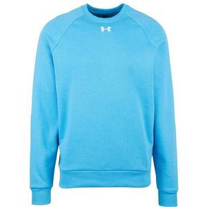 UA Rival Fleece Crew - Sweater - Grijs - Katoenmix