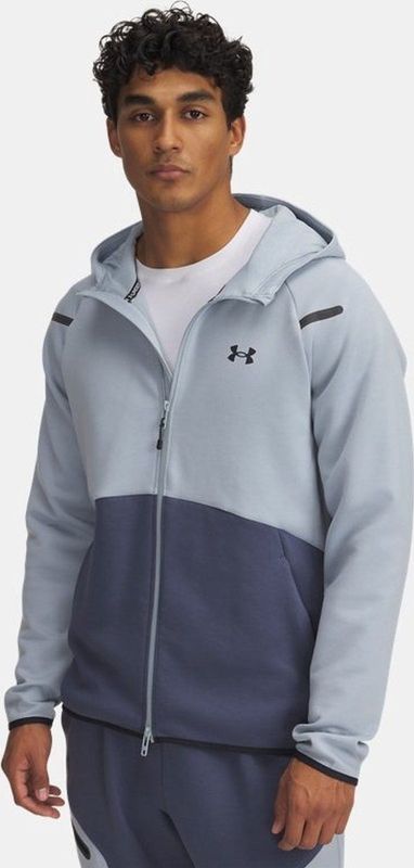 Under Armour Unstoppable Fleece Vest Lichtblauw Donkerblauw Zwart