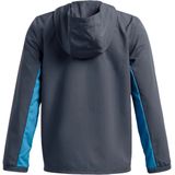 Under Armour Rival Woven Jacket - Downpour Grey / Ether Blue / Zwart
