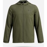 Under Armour - Rival Woven - Jas - Zwart - Waterafstotend, Winddicht, Ademend