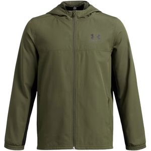Under Armour - Rival Woven - Jas - Zwart - Waterafstotend, Winddicht, Ademend