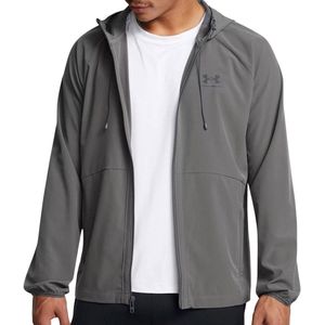 Under Armour Hoodie Stretch Wvn Windbreaker - Kleur: Grijs