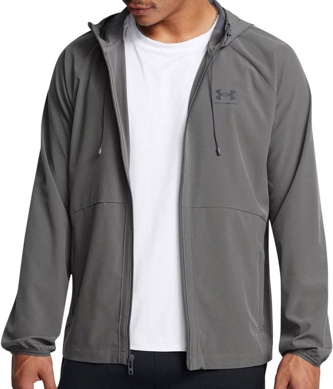Under Armour Hoodie Stretch Wvn Windbreaker - Kleur: Grijs