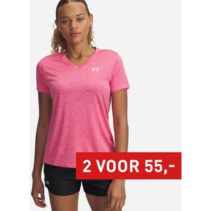 Under Armour - TECH SSV - Trainingsshirt - Super Pink - 1-delig