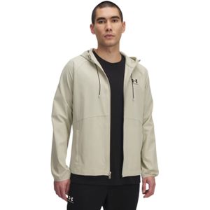 Under Armour - Stretch Woven Windjack - Beige - Lichtgewicht - Windbestendig