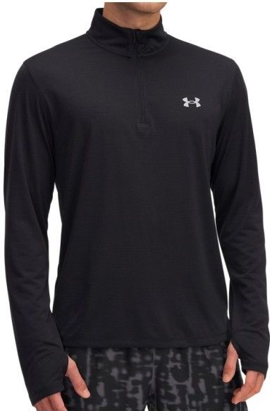 Under Armour - Longsleeve Launch 1/4 Zip - Zwart - T-shirt