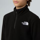 The North Face - Glacier-fleece - Tnf Black - Fleece Met Kwartrits Voor Tieners