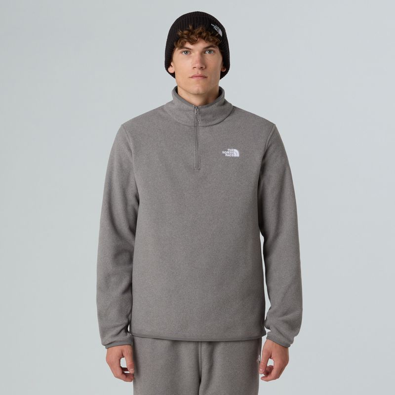The North Face - Glacier Fleece - Fleecejack - Mid Grey Heather - 1/4 Zip