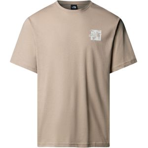 THE NORTH FACE - Shirt - Cappuccino/Wit - Sportshirt - Ronde Hals - Kwartmouw