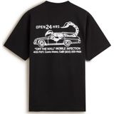 VANS - Sting Wagon - Shirt - Zwart/Wit - Ronde Hals - Kwartmouw