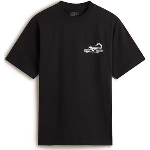 VANS - Sting Wagon - Shirt - Zwart/Wit - Ronde Hals - Kwartmouw