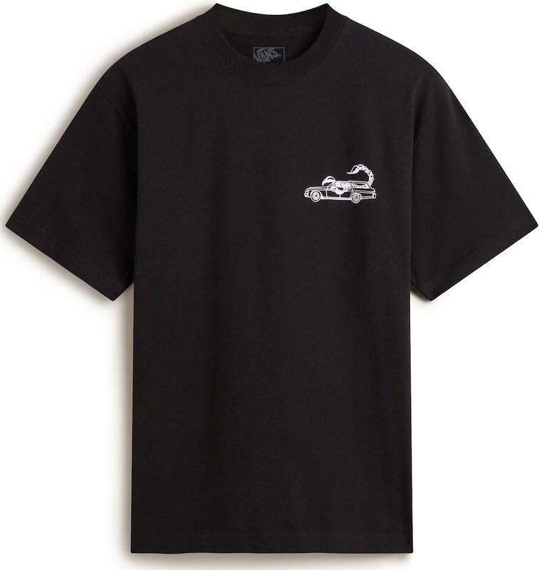 VANS - Sting Wagon - Shirt - Zwart/Wit - Ronde Hals - Kwartmouw