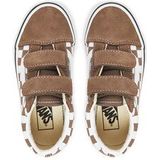 Vans - Old Skool V - Peuterschoenen - Zwart - Suède en Canvas