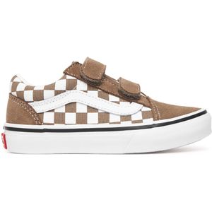 Vans - Old Skool V - Peuterschoenen - Zwart - Suède en Canvas