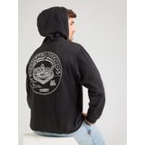 VANS - Sweatshirt 'Scratched Records' - Lichtgrijs - Capuchon - Losse Pasvorm