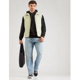 VANS - Sweatshirt 'Scratched Records' - Lichtgrijs - Capuchon - Losse Pasvorm