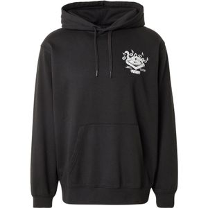 VANS - Sweatshirt 'Scratched Records' - Lichtgrijs - Capuchon - Losse Pasvorm