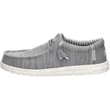 HEYDUDE - Wally Stretch Sox - Instapper - Grey - Mesh, Ultralicht, Uitneembaar Traagschuim Voetbed