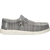 HEYDUDE - Wally Stretch Sox - Instapper - Grey - Mesh, Ultralicht, Uitneembaar Traagschuim Voetbed