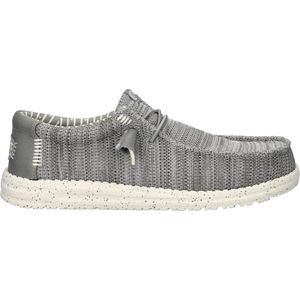 HEYDUDE - Wally Stretch Sox - Instapper - Grey - Mesh, Ultralicht, Uitneembaar Traagschuim Voetbed