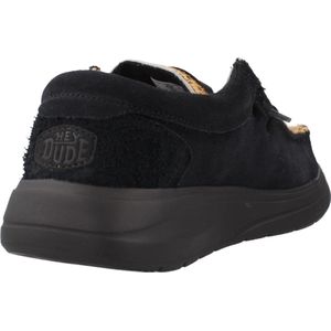 HEYDUDE - Wendy Comf Luxe - Instapper - Zwart - Suède