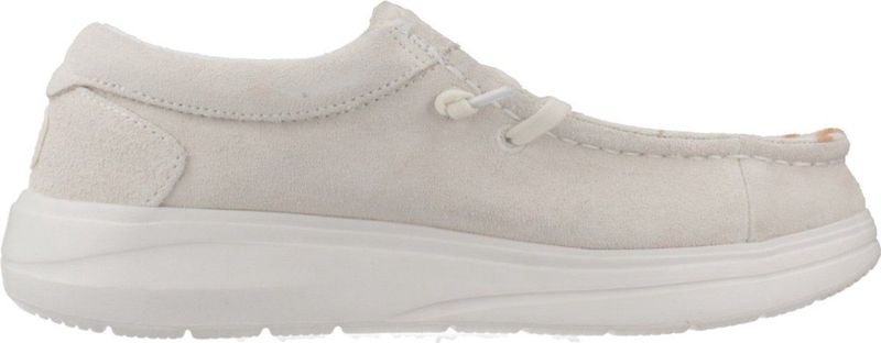 HEYDUDE - Women Wendy Comf Luxe - Instapper - Ivory - Suède Bovenwerk