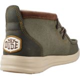 HEYDUDE - Wally Mid GripR - Instapper - Dusty Olive - Gewaxt Canvas