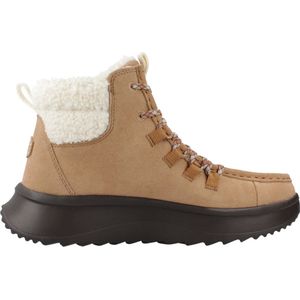 HEYDUDE - Wendy Apres Suede Cozy Dames Boots Chestnut Black