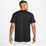 Nike - Court Advantage - Tennis Shirt - Zwart - Polyester