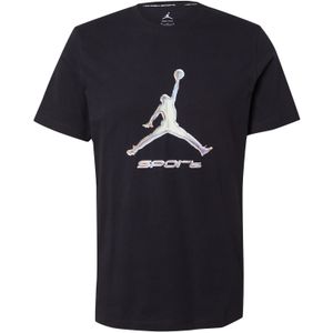 T-shirt - Zwart - Jersey - Logoprint - Normale Pasvorm - Kwartmouw