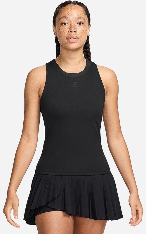 NikeCourt Advantage Dri-FIT tennistanktop voor dames - Zwart