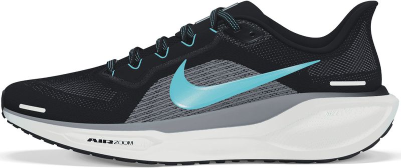 Nike - Pegasus 41 - Hardloopschoenen - Zwart - Ademend Synthetisch Mesh, Neutrale Afwikkeling, Betere Demping