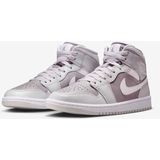 Jordan - 1 Mid - Dames Schoenen - Grijs - Polyester