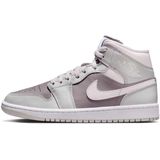 Jordan - 1 Mid - Dames Schoenen - Grijs - Polyester
