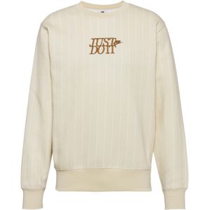 Nike Sweat Crew Just Do It Aop  Beige  Heren
