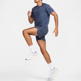 Nike Miler Dri-FIT UV Heren T-shirt - Kleur Blauw - Lichtgewicht en Ademend