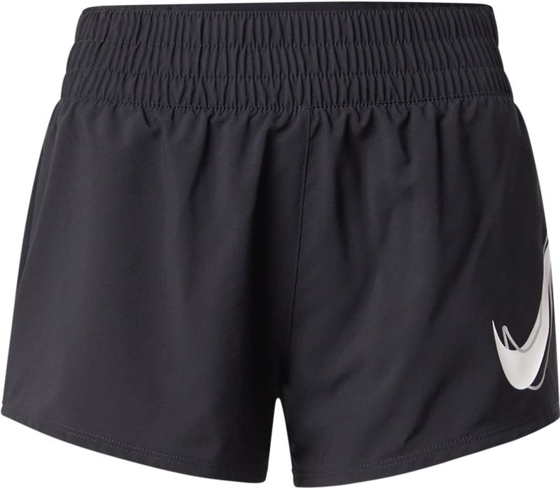 Nike One Laufshorts mit Innenslip, mittelhohem Bund und Dri-FIT-Technologie (Damen) - Schwarz