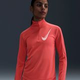 Nike Swoosh 1/2 Zip Run Sportsweater Dames Rood M/38.