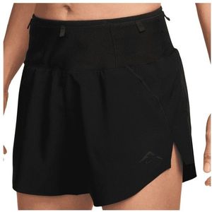 Nike Trail Dri-FIT hardloopshorts met binnenbroekje voor dames - Zwart