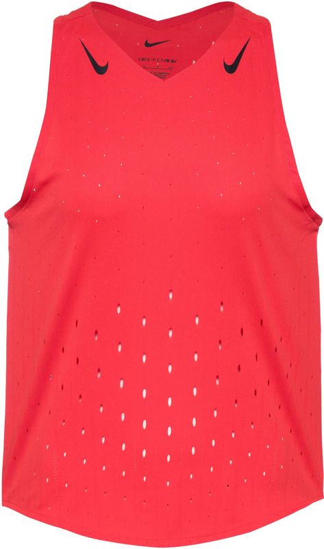 Nike AeroSwift Dri-FIT ADV hardloopsinglet voor dames - Rood