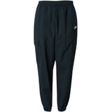 Nike - Club Woven - Cargo Broek - Zwart - 100% Nylon, Elastische Tailleband met Trekkoord