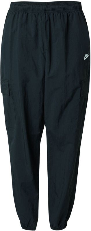 Nike - Club Woven - Cargo Broek - Zwart - 100% Nylon, Elastische Tailleband met Trekkoord