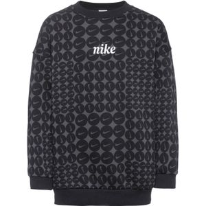 Nike - Club Oversized - Sweatshirt - Zwart - Katoen/Polyester