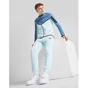 Nike - Tech Fleece - Joggingbroek - Lichtblauw Zwart