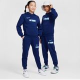 Nike - Erling Haaland Club - Joggingbroek - Blauw - Katoen Jersey