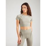 Nike - Pro Dri-FIT Crop Short Sleeve Top - Light Army - Dames