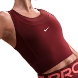 Nike Pro Dri-Fit - Cropped Tank Top - Rood/Wit - Dames