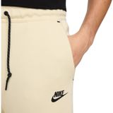 Nike - Tech Fleece - Joggingbroek - Gebroken Wit Zwart - Katoen Polyester