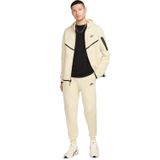 Nike - Tech Fleece - Joggingbroek - Gebroken Wit Zwart - Katoen Polyester