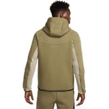 Nike - New Tech Fleece - Hoodie - Zwart - Water-Repellent, 53% Katoen, 47% Polyester
